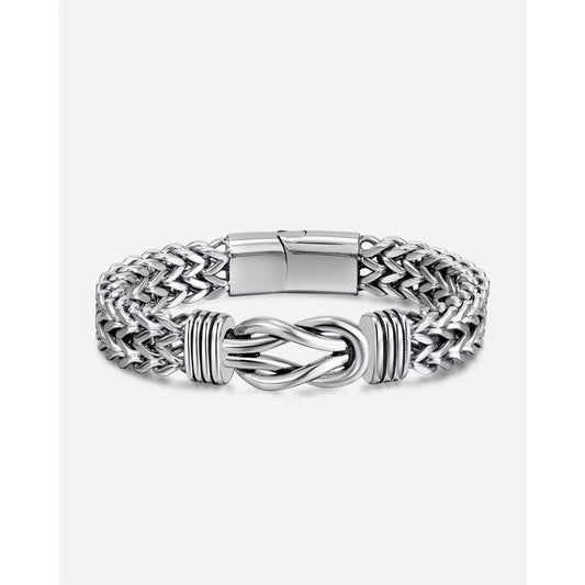 Titanium Steel Double Row Chain Bracelet - Bracelets Express