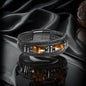 Faux Leather Tiger Eye Bracelet