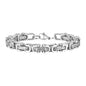 Stainless Steel Geometric Chunky Byzantine Bracelet