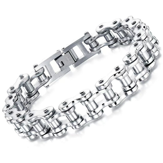 Titanium Steel Motorcycle Chain Bracelet