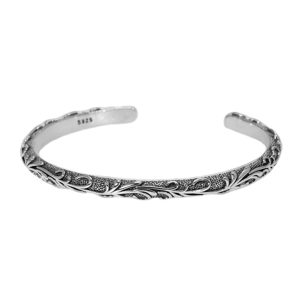 S925 Sterling Silver Retro Vintage Vine Bracelet - Bracelets Express