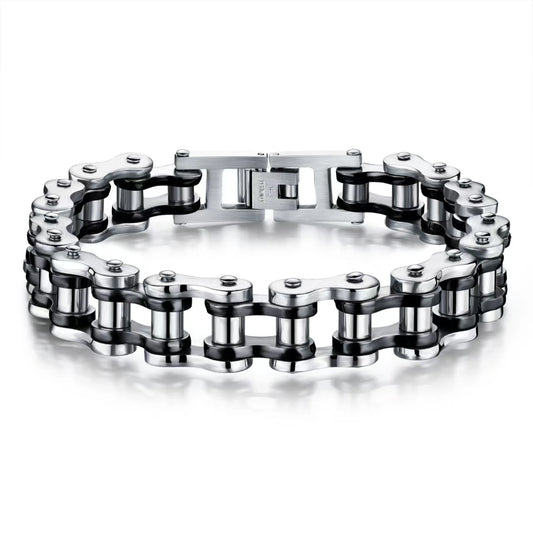 Titanium Steel Motorcycle Chain Bracelet