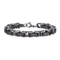 Stainless Steel Geometric Chunky Byzantine Bracelet